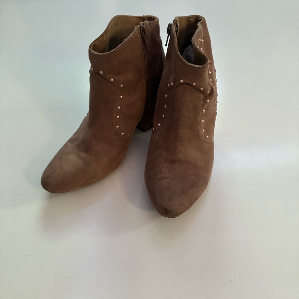 Brown Suede Ankle Boots